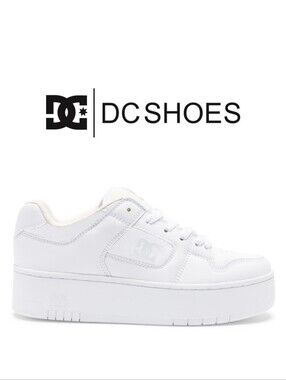 DC Shoes - Women's Manteca 4 Platform Shoes- White - Size 7